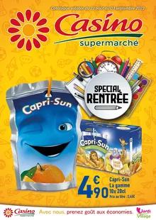 Catalogue promo casino supermarché du 22 août au 3 septembre 2023