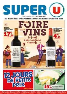 Catalogue promo super u du 27 septembre au 8 octobre 2023