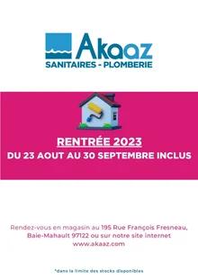 Catalogue promo akaaz du 23 août au 30 septembre 2023