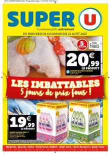 Catalogue promo super u du 16 au 20 août 2023