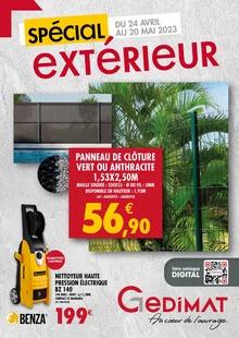 Catalogue promo gedimat du 24 avril au 20 mai 2023