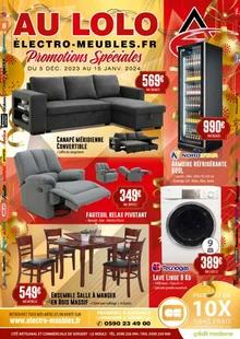 Catalogue promo aulolo electro meubles du 5 décembre 2023 au 15 janvier 2024