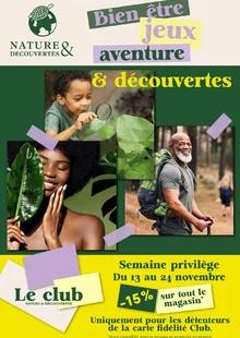 Catalogue promo nature & découvertes du 13 au 24 novembre 2024